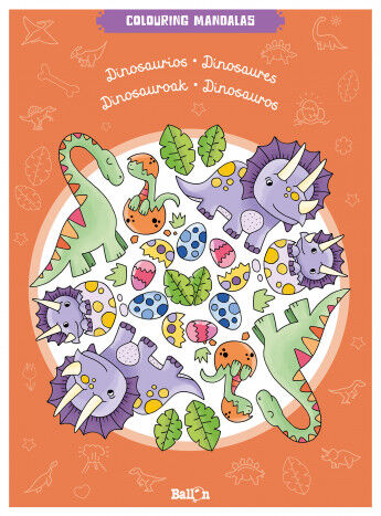 Colouring mandalas - Dinosaurios