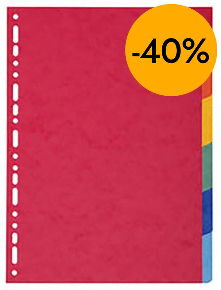 Separador Exacompta A4 6u