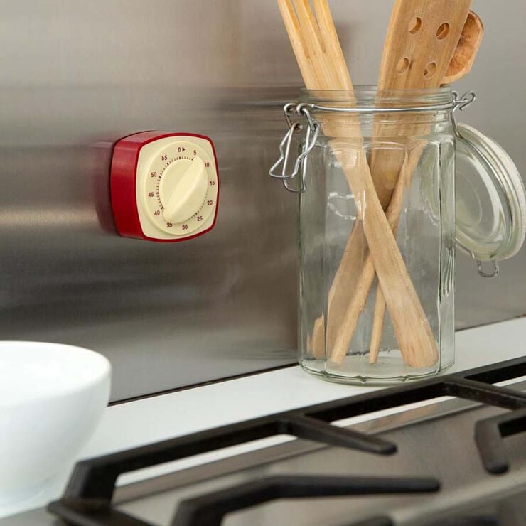 Temporizador de Cocina magnético Retro Kikkerland