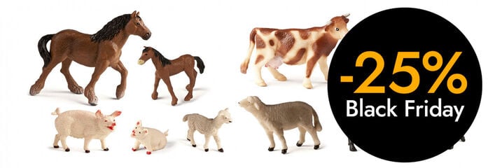 Animales de granja con crías 10 unidades