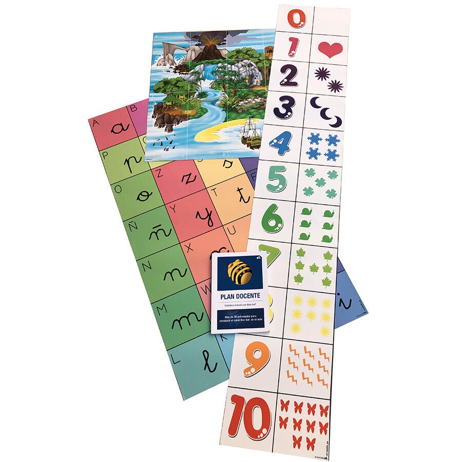 Pack iniciaci&oacute;n Bee-Bot&reg; 3 tapetes y libro docente catal&aacute;n