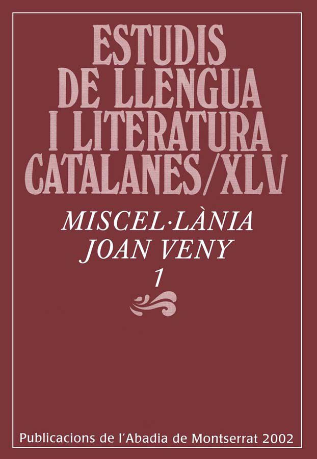 Miscel&middot;l&agrave;nia Joan Veny, 1