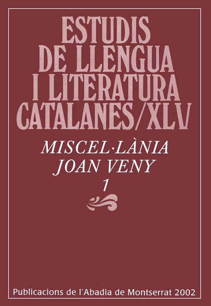 Miscel·lània Joan Veny, 1