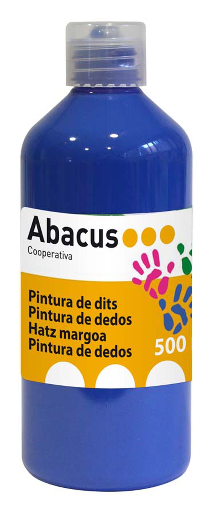 Pintura de dedos Abacus 500ml azul oscuro