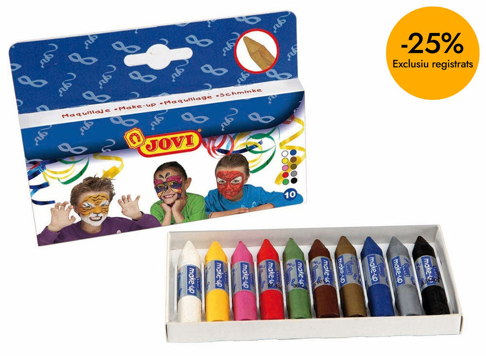 Maquillatge en barra Jovi 10 colors