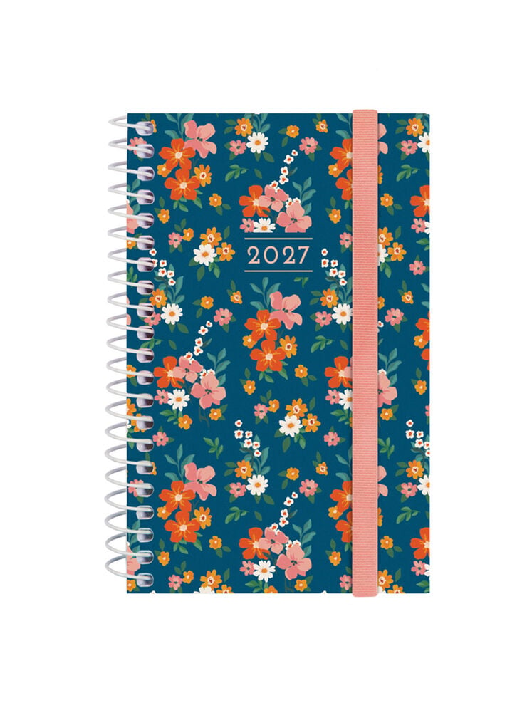 Agenda Finocam Design Collection Semana Vista Horizontal 2027 Catal&aacute;n Flora