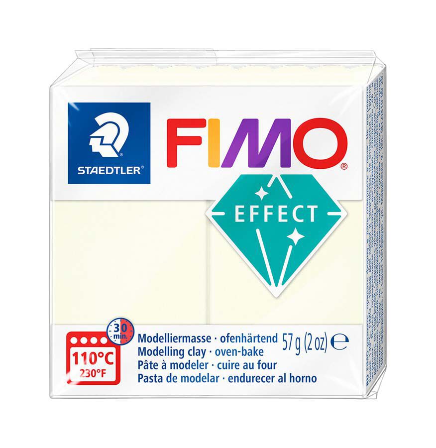 Pasta modelar Fimo Effect 57g fosforescente