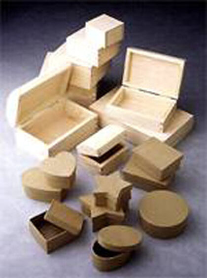 Caja de madera Faibo 6,5 x 6,5 x 4 cm