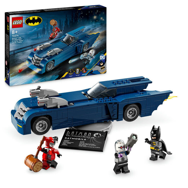 LEGO® Super Herois Batman™ amb Batmòbil vs. Harley Quinn™ i Mr. Freeze™ 76274