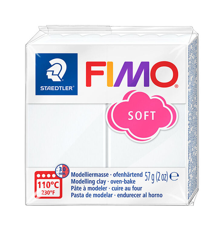 Pasta moldear Fimo Soft 57g blanco - Abacus Online