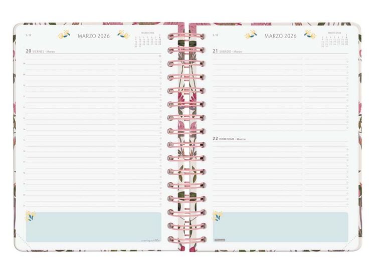 Agenda Finocam Moniquilla E10 1dia/pàg cas 2026 Rosella