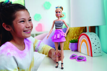 Barbie Fashionista Top Rallas y Falda - Abacus Online