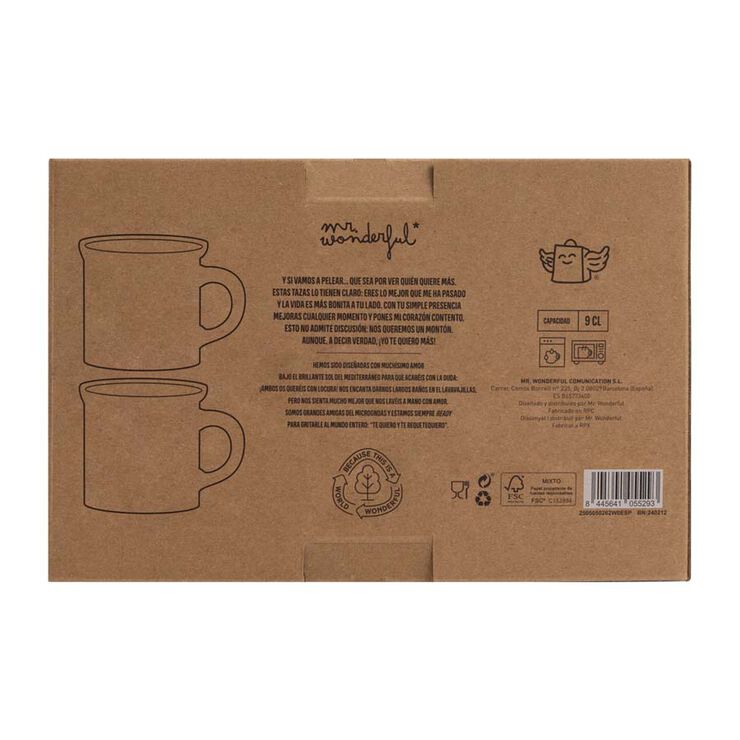 Set 2 Tazas Espresso Mr.Wonderful