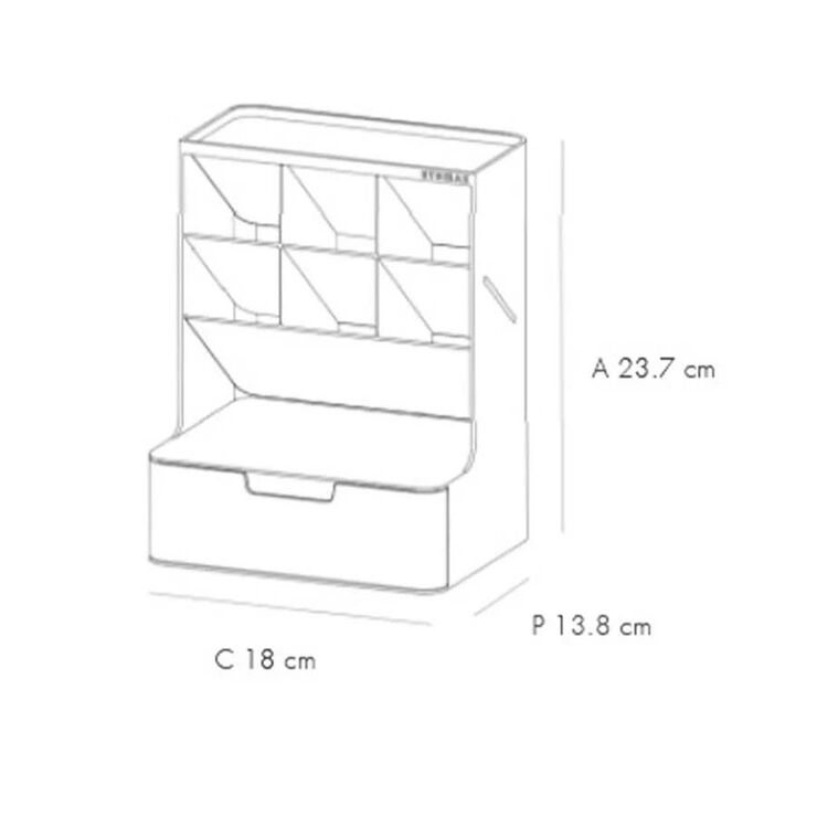 Organitzador Litem Sysmax Desk blau clar