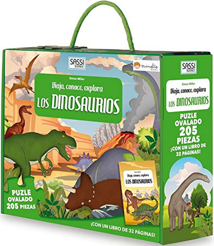 Los Dinosaurios. Viaja, conoce, explora. Con puzzle. Edic. ilustrado (Español)