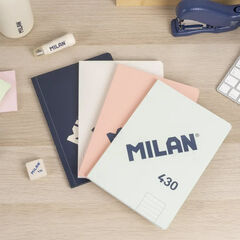 Libreta Encolada A5 Rayada 48 Hojas Milan 1918 Rosa