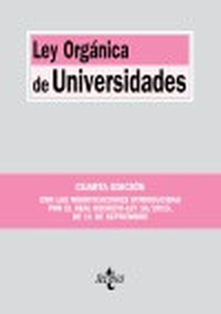 Ley Orgánica de Universidades