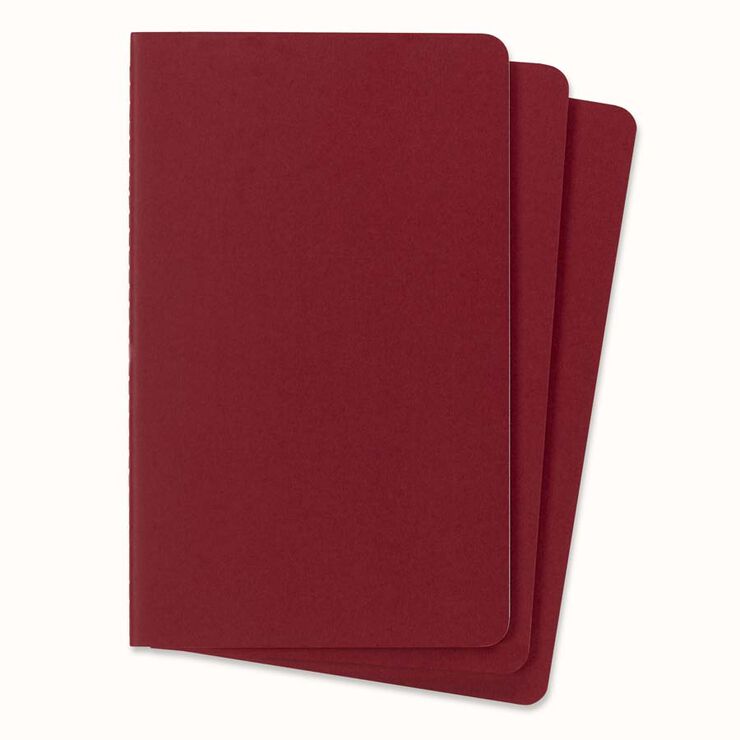 Pack 3 Llibretes Moleskine L Vermell Llis