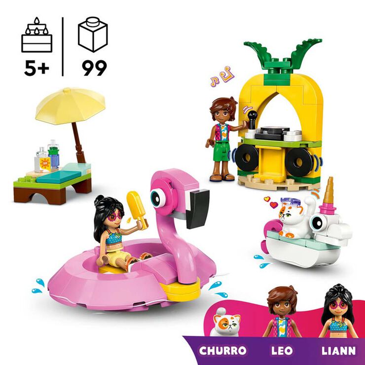LEGO® Friends Fiesta en la Piscina con Flamenco y Unicornio 42658