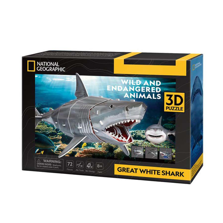 Puzle 3D National Geographic Gran Tibur&oacute;n Blanco