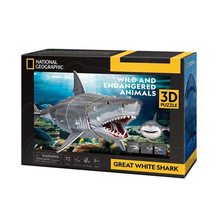 Puzle 3D National Geographic Gran Tibur&oacute;n Blanco