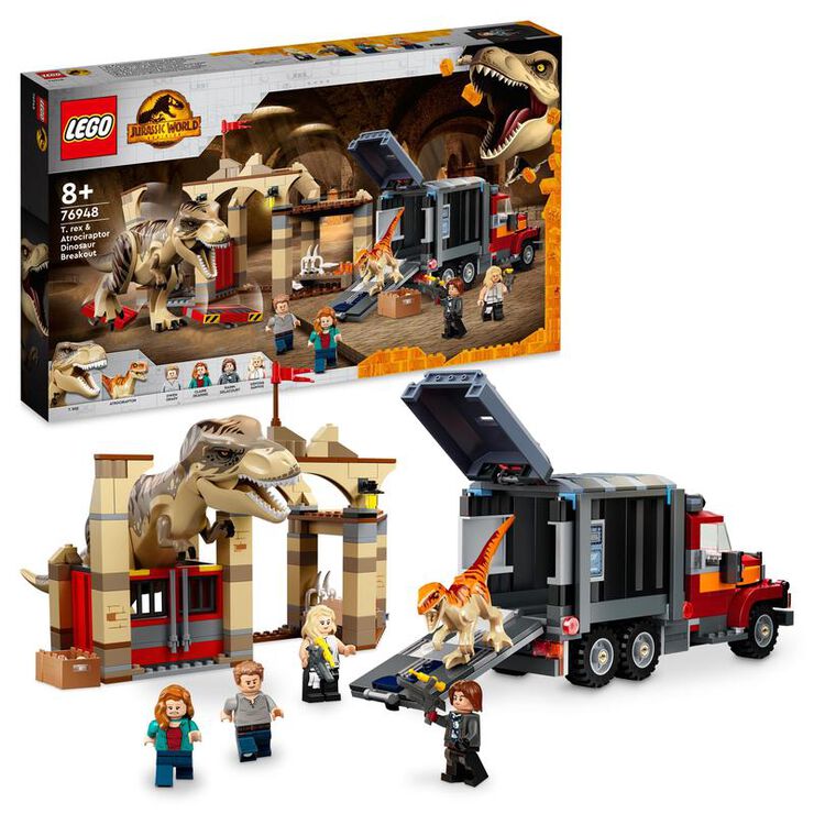 Set de Vehiculos con Figuras y Dinosaurios Lego Jurassic World