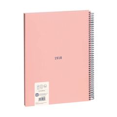 Notebook 1 A4 80h 95g 5X5 Milan 1918 rosa