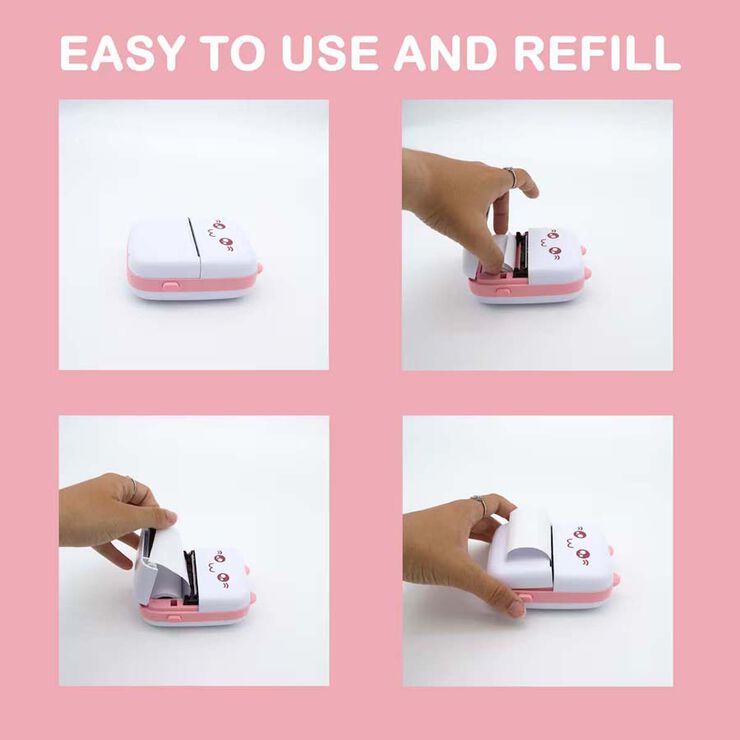 Impresora Mini Funny Kawai rosa