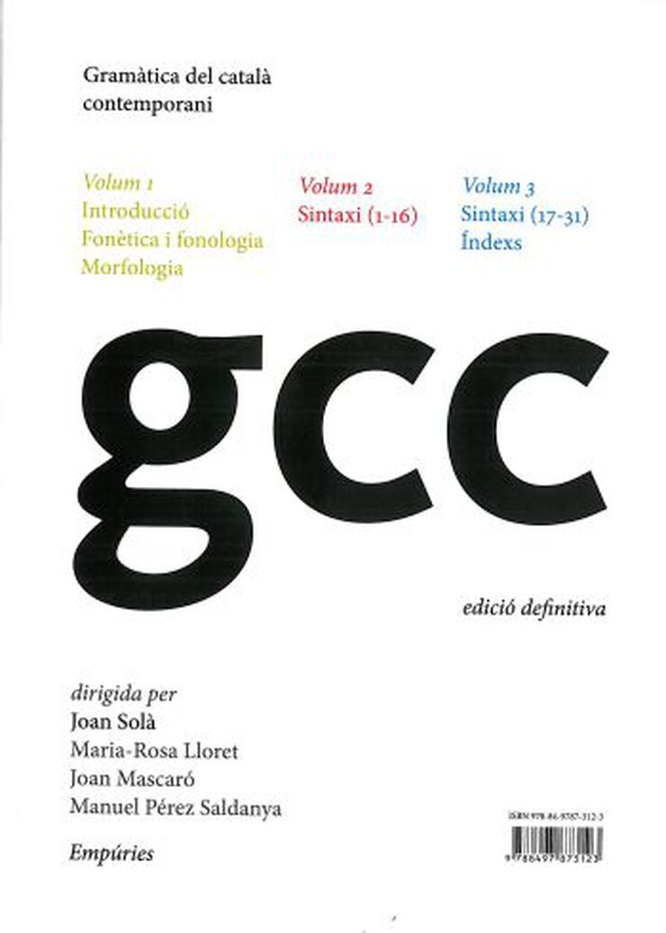 Gramática del Català contemporani (3 vol