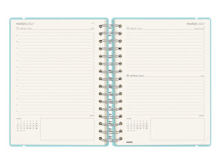 Agenda Finocam Haiku D&iacute;a P&aacute;gina 2027 Castellano Azul