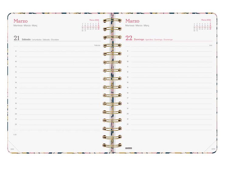 Agenda Finocam You E10 día/pág cas 2026 Hojas