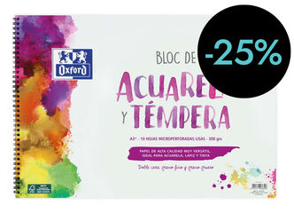 Bloc aquarel·la Oxford A3 300 10 fulls