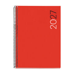 Agenda Miquelrius Especial Plus D&iacute;a P&aacute;gina Multiling&uuml;e City 2027 Rojo