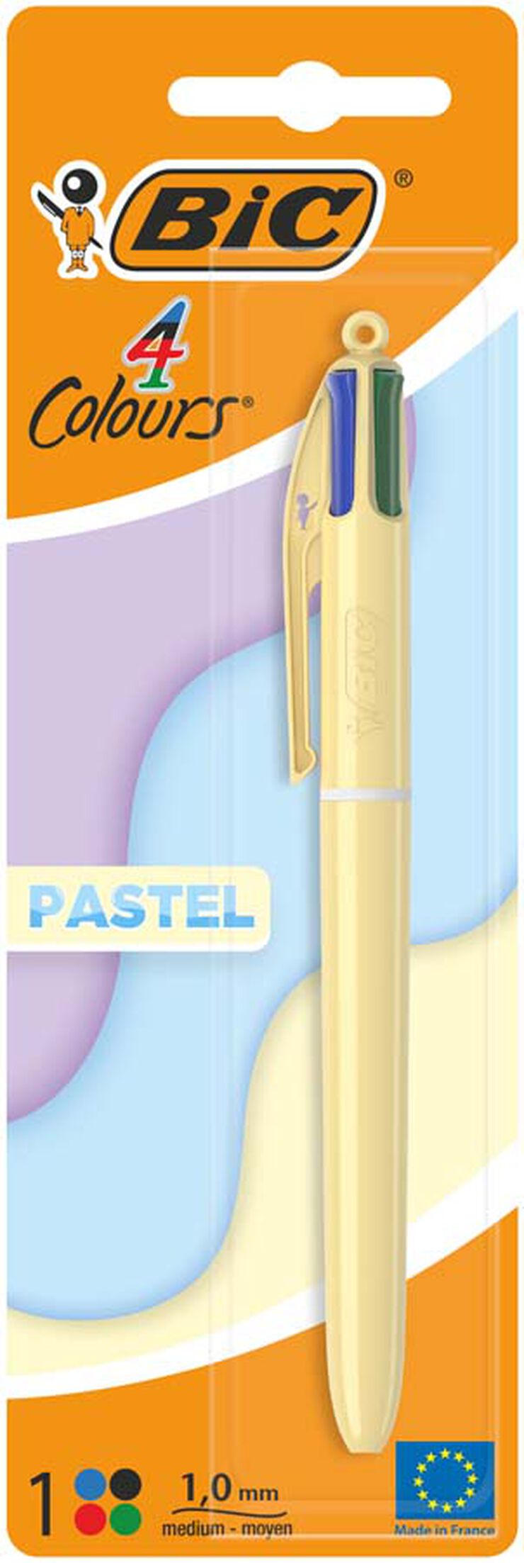 Bolígrafo 4 Colores Bic Pastel