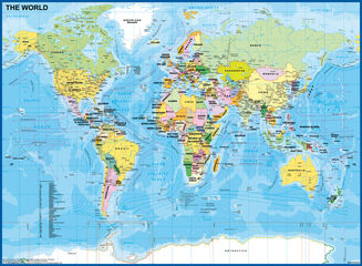 Puzzle Ravensburger Mapa del Mundo 200 piezas
