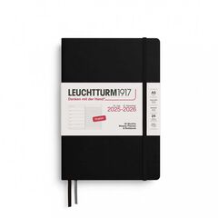 Agenda Planner 18 meses Leuchtturm A5 sem/vista 2026 negro