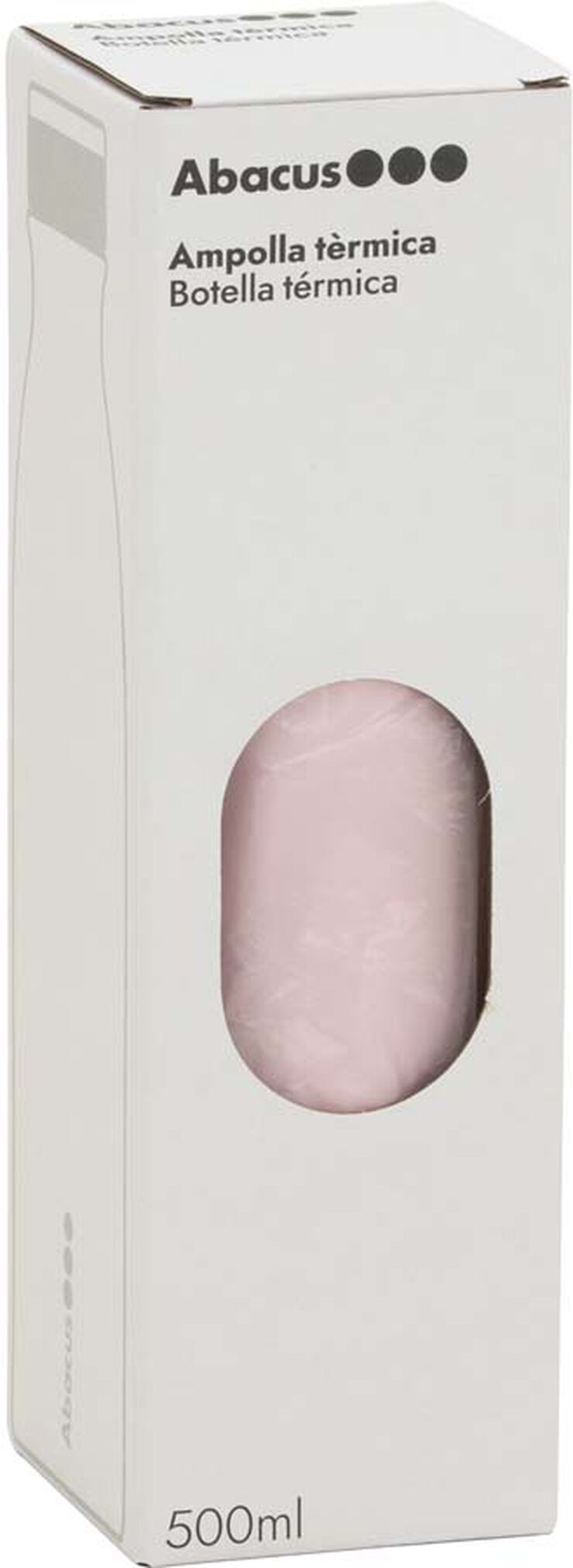 Ampolla termo Abacus 500ml rosa clar