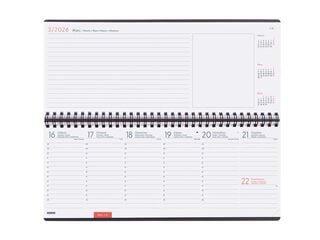 Planificador Finocam sem/vista vertical+Notas cat 2026 gris