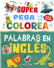 Super Pega y colorea palabras en inglés
