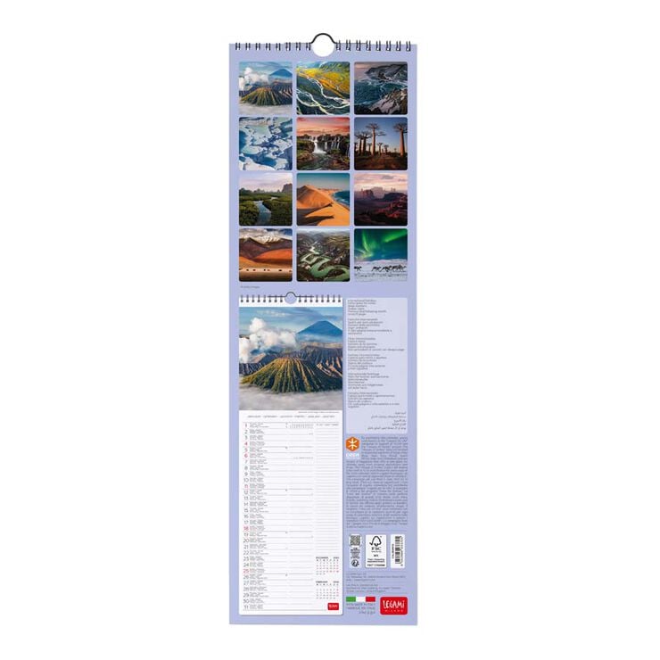 Calendari paret Legami 16x49cm 2026 Planet