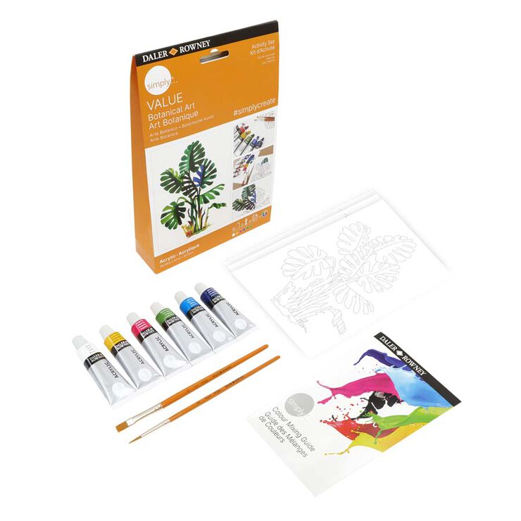 Set Daler Simply Activity acrílico Botanic