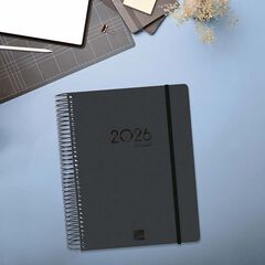 Agenda Finocam 16 mesos Ikon E10 dia/pàg mult 2025-26 negre
