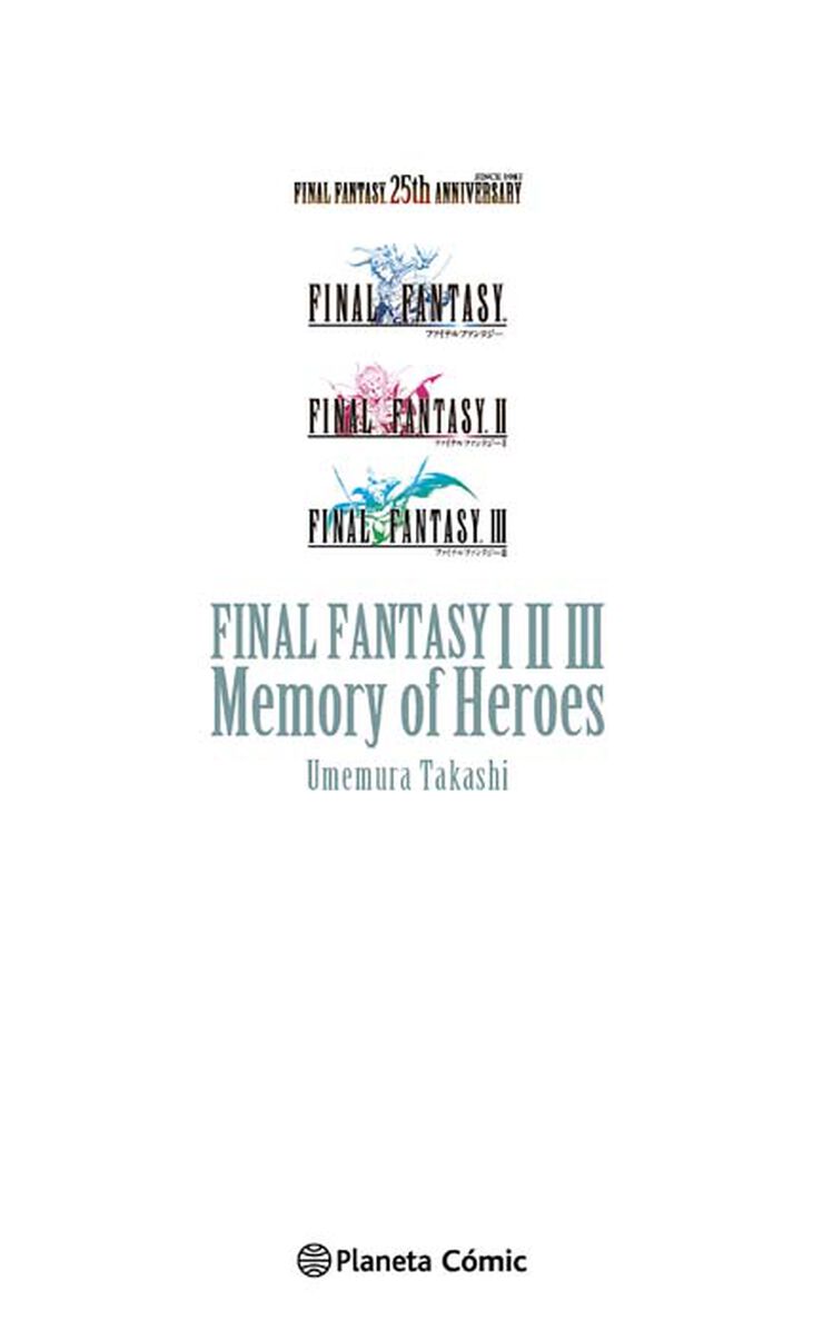 Final Fantasy I, II, III Memory of Heroes (novela)