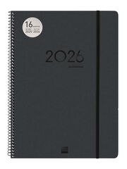 Agenda Finocam 16 meses Ikon E40 sem/vista vertical mult 2025-26 negro