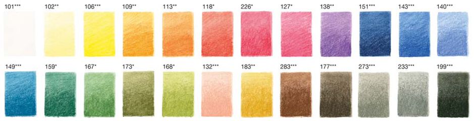 Lápiz Faber-Castell pastel 24 colores estuche metal