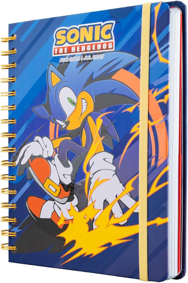Agenda Escolar Erik A5 Semana/Vista Multiling&uuml;e 2026-2027 Sonic