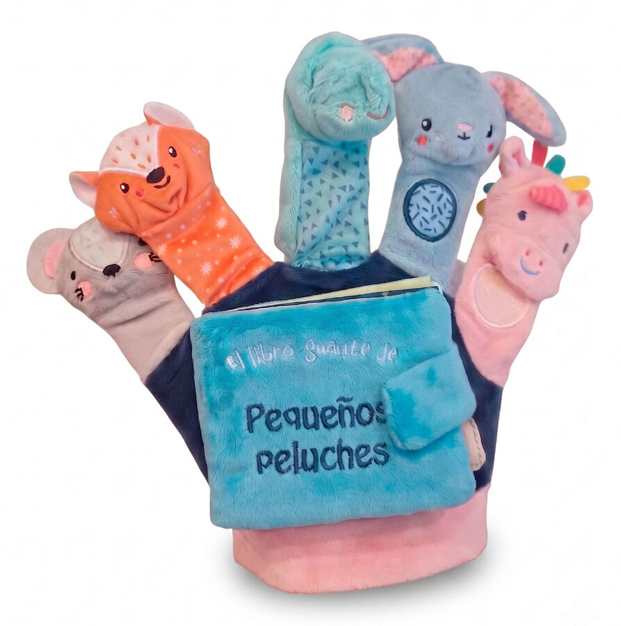 Peque&ntilde;os peluches (Libro guante con t&iacute;teres de dedo)