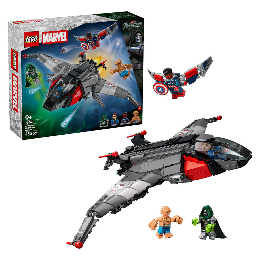 LEGO&reg; Marvel Avengers: Doomsday Quinjet joc de construcci&oacute; 76347