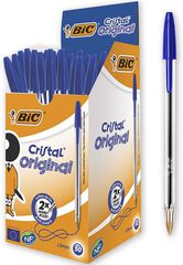 Bolígrafos Bic Cristal azul 50u