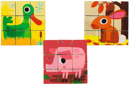 Puzzle Djeco Animales granja 9 cubos Puzzle Djeco Animales granja 9 cubos